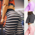 Women Stripe Leggings Dye Sublimation Printer Sports Wear Cheaper Leggings
